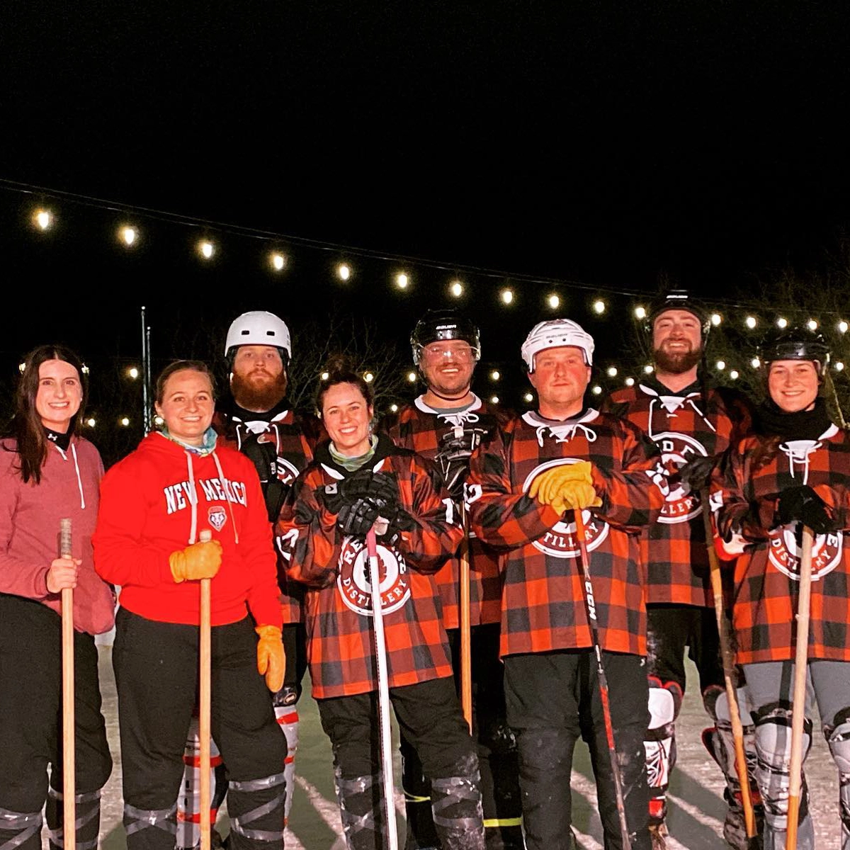 red-pine-broom-ball Redpine Broomball in Grand Forks.