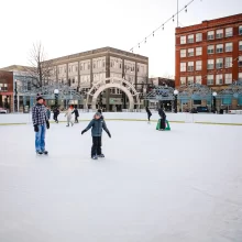 ice-skating-grand-forks Ice Skating in Grand Forks Town Square.