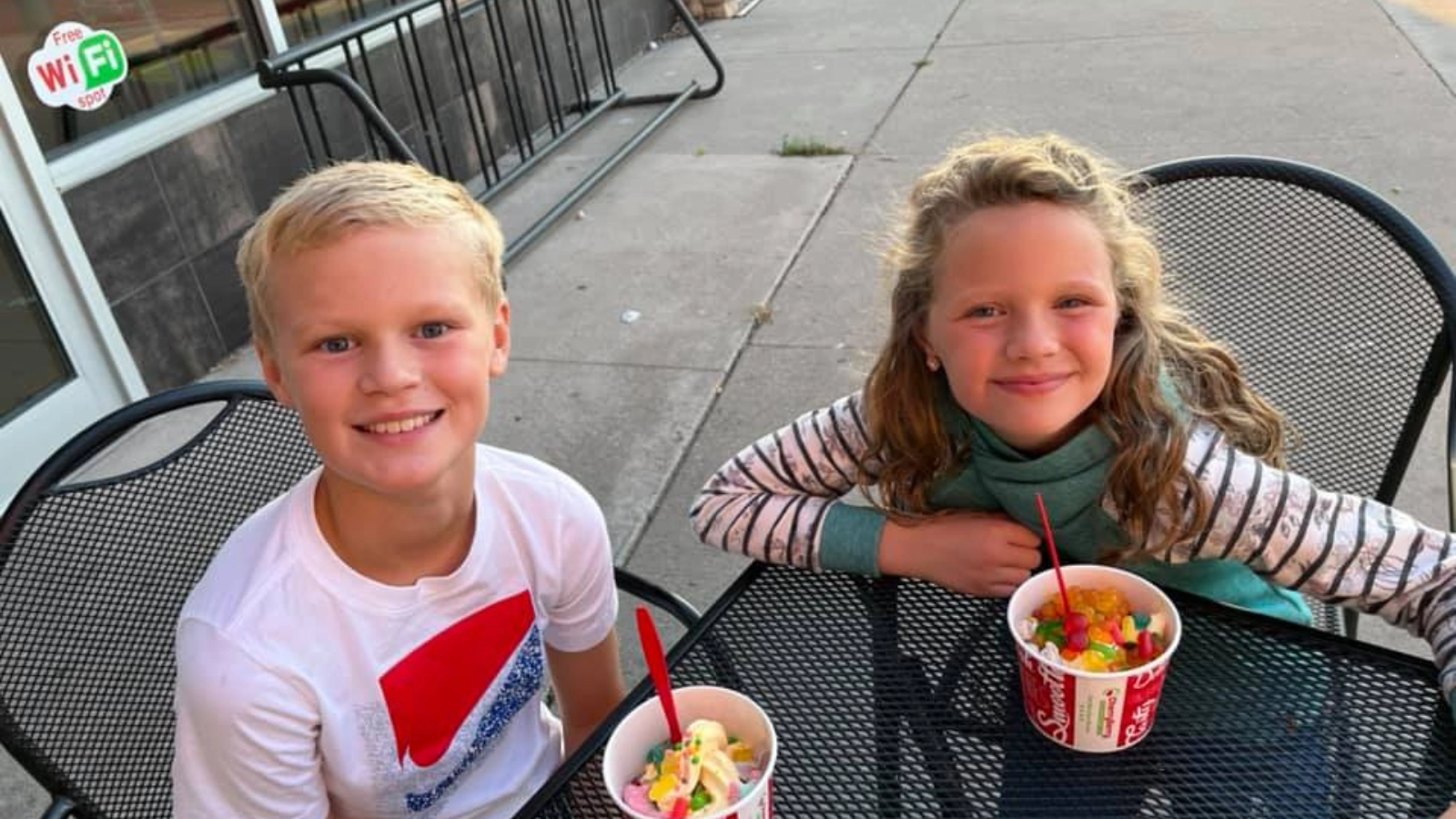 ice-cream-grand-forks-cherry-berry Ice cream in Grand Forks. Two kids enjoying Cherry Berry.