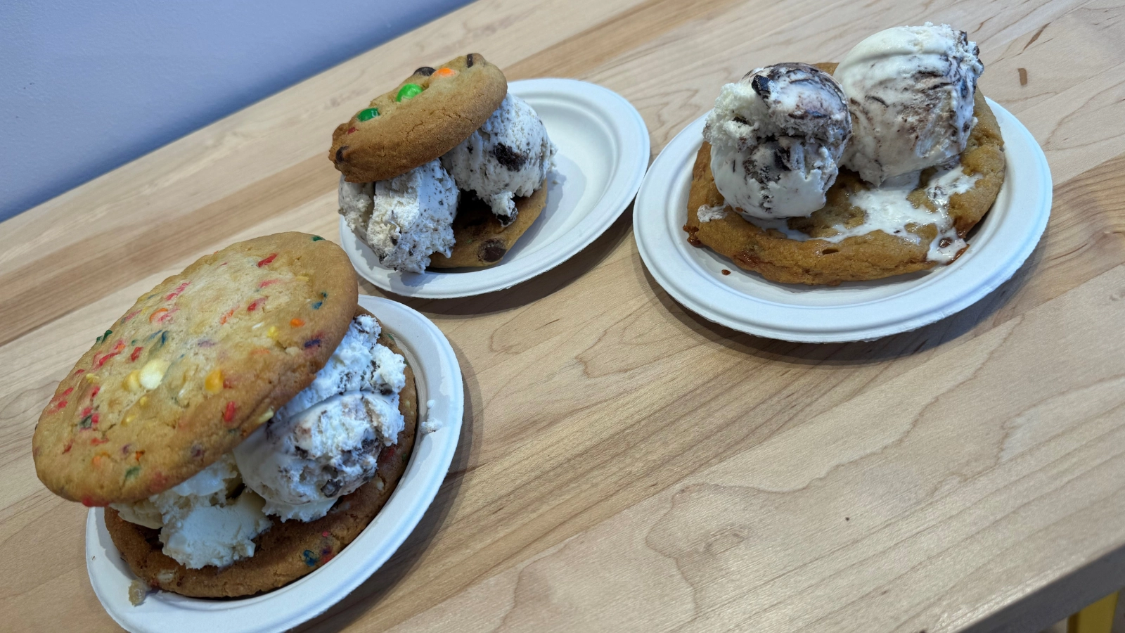ice-cream-grand-forks-insomnia Ice cream in Grand Forks. Ice cream cookie sandwiches at Insomnia.