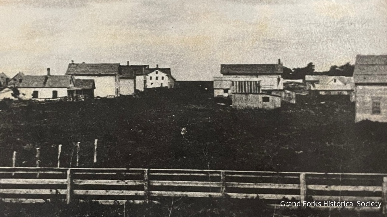 Original Downtown Grand Forks Vintage photo of what downtown forks looked like when it was originally beginning to be settled