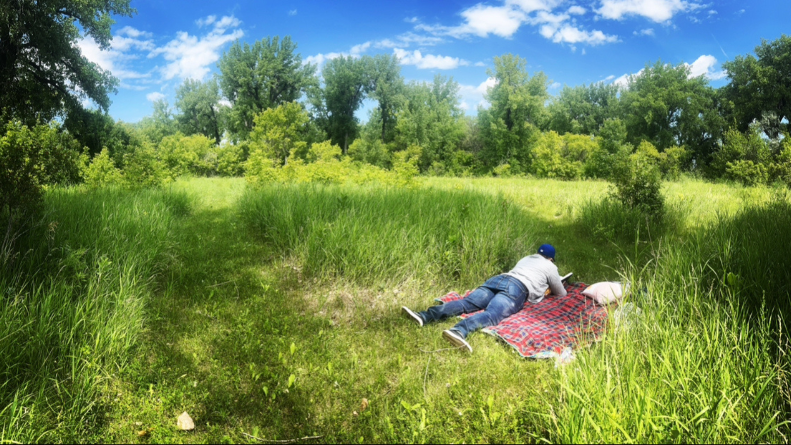Relaxin' off of the Greenway in Grand Forks
