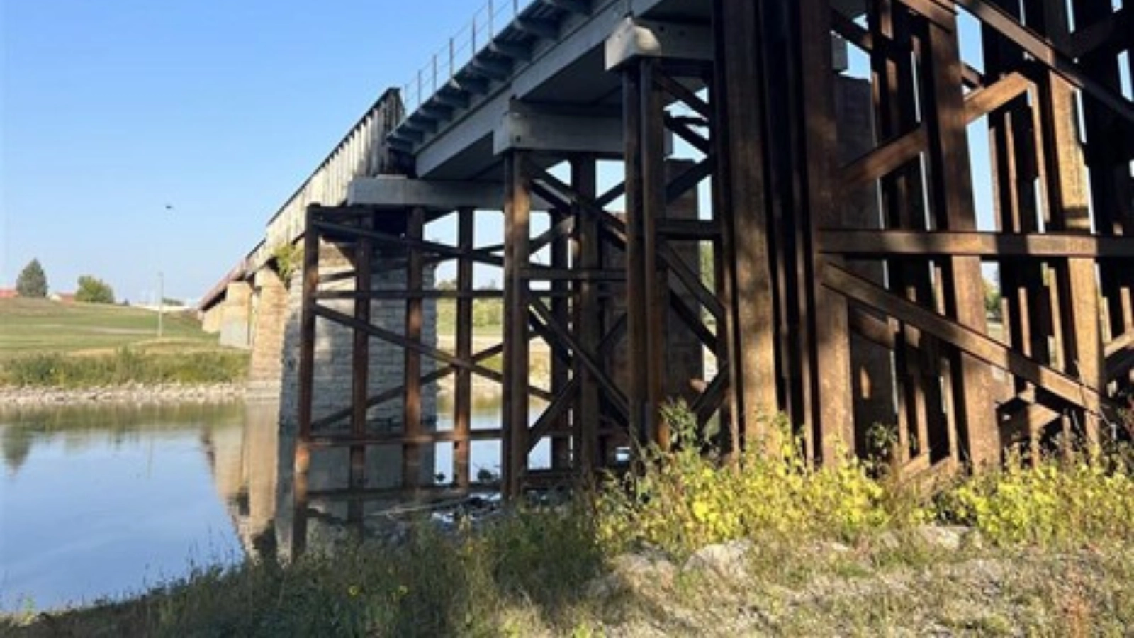 Train Tracks route A scenic route underneath the train tracks through Grand Forks