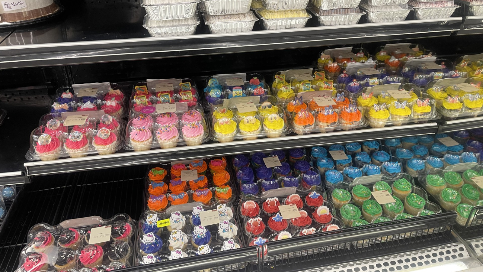 Hugo's Bakery cupcakes The vast cupcake selection at Hugo's bakery