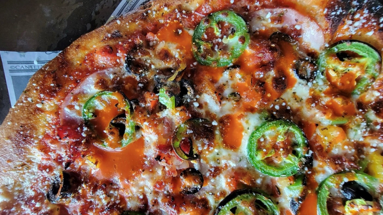Up North Pizza close up photo! Up North Pizza close up! Look at those jalapeños!