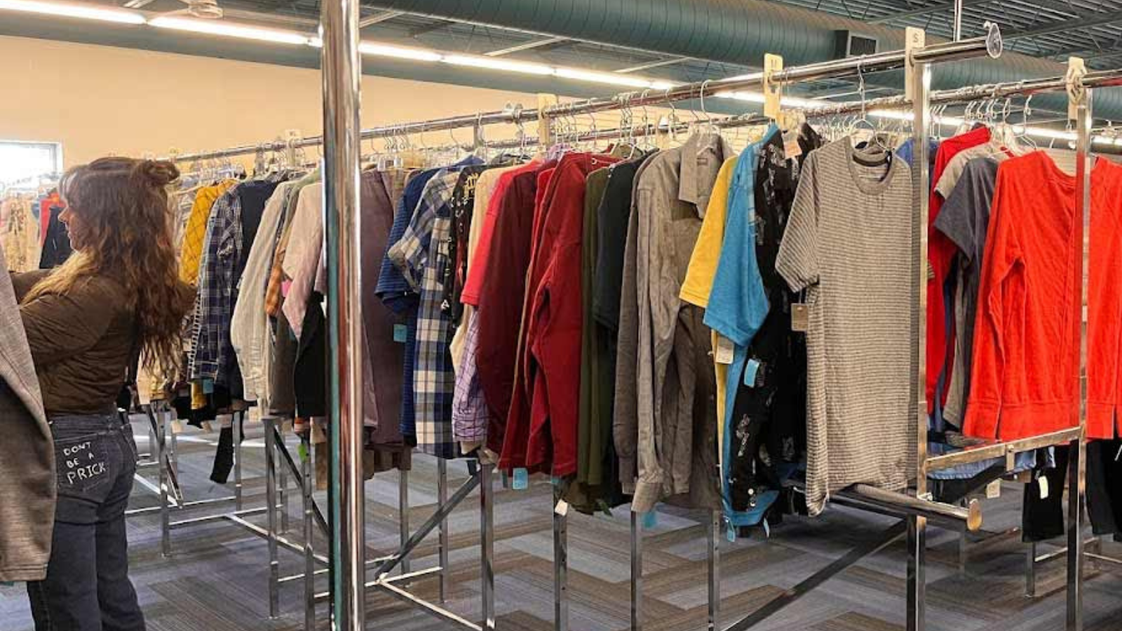 Goodwill close up racks