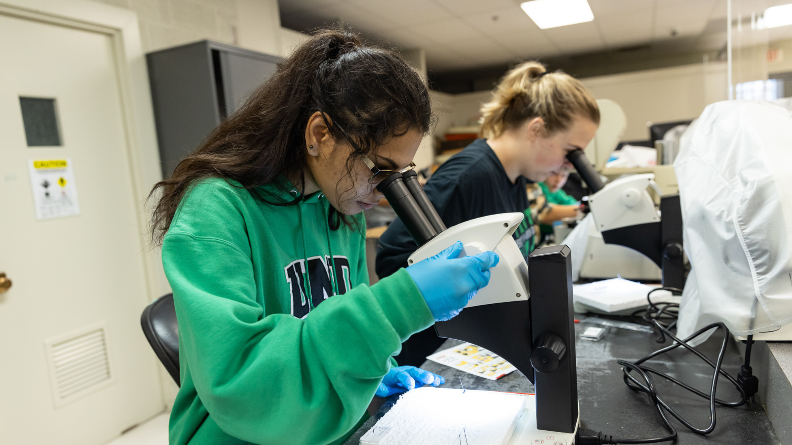 Students in a UND Lab Students in a UND Lab